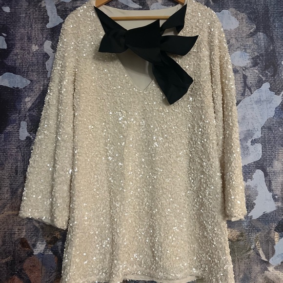 Hm sequined tie bow dress - Picture 8 of 17
